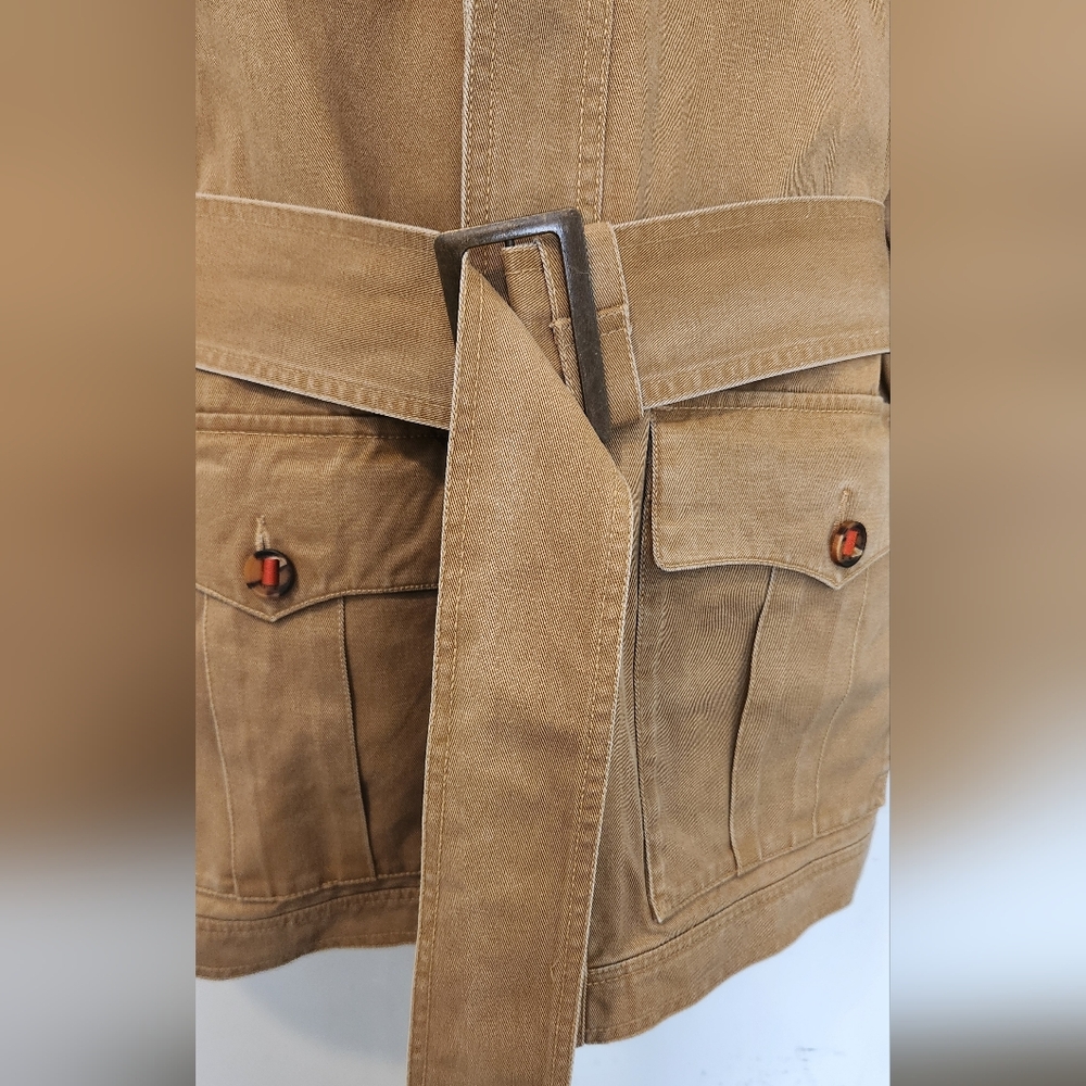 The Territory Ahead Tan Utility Jacket with Belt - Picture 3 of 15
